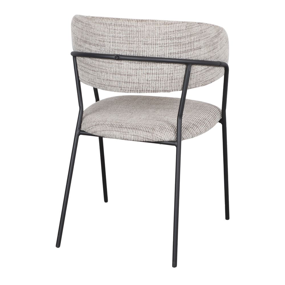 Chaise tapissée style contemporain, idéale pour brasseries et restaurants. Conçue pour un usage professionnel en intérieur.