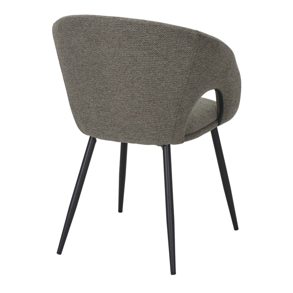 Chaise tapissée style contemporain, idéale pour brasseries et restaurants. Conçue pour un usage professionnel en intérieur.