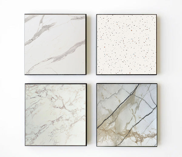 Laissez-vous inspirer par les décors Compact marbres et pierres clairs