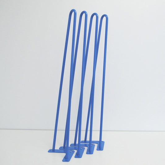 piétement de table hairpin pour restaurant salon bleu promo destockage restootab