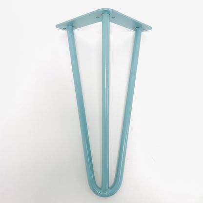 piétement de table hairpin pour restaurant salon tourquoise  promo destockage restootab