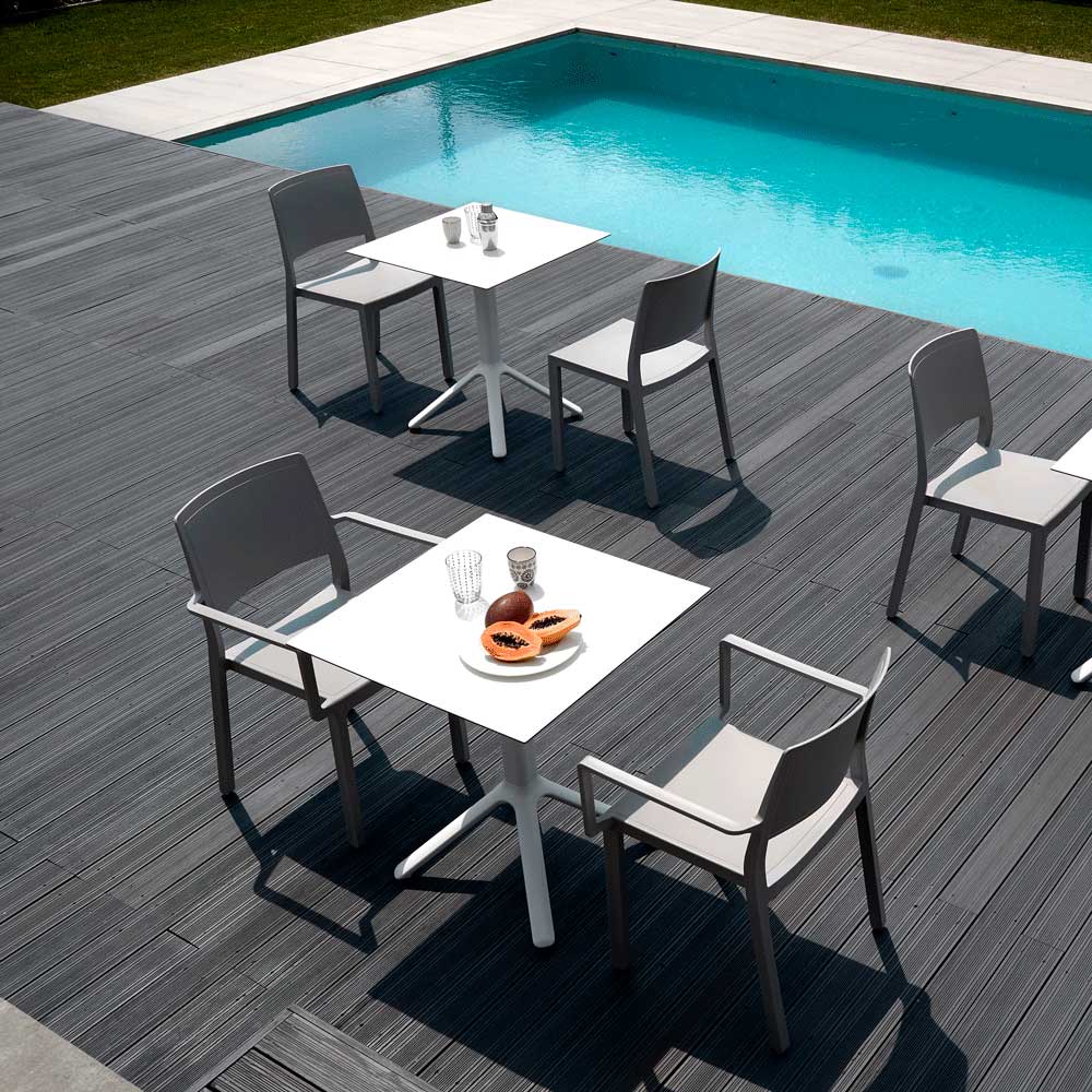 Fauteuil de restaurant KATE - mobilier extérieur terrasse RestooTab