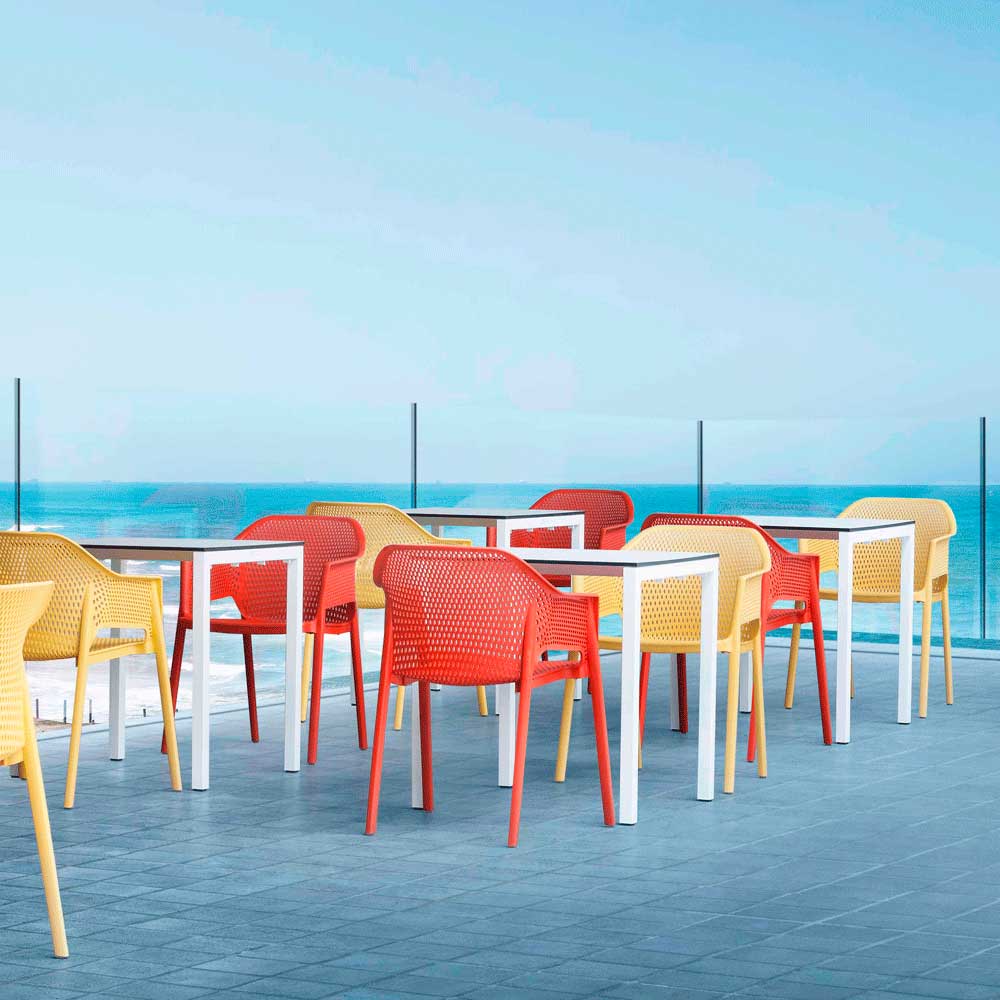 Fauteuil de restaurant MINUSH – mobilier extérieur terrasse RestooTab