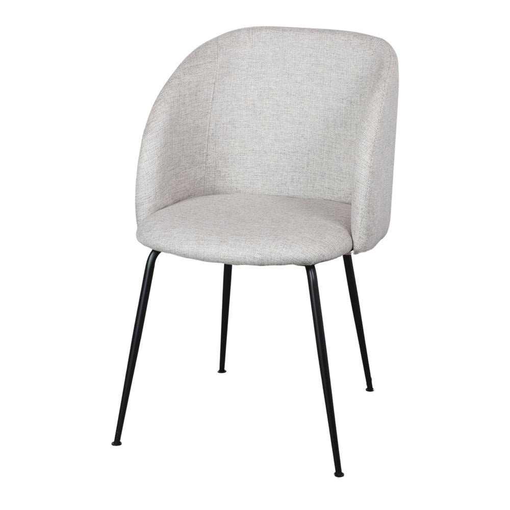Chaise tapissée style contemporain, idéale pour brasseries et restaurants. Conçue pour un usage professionnel en intérieur.