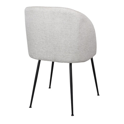 Chaise tapissée style contemporain, idéale pour brasseries et restaurants. Conçue pour un usage professionnel en intérieur.