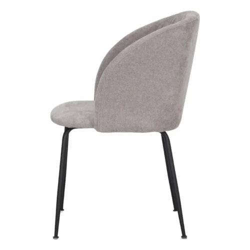 Chaise tapissée style contemporain, idéale pour brasseries et restaurants. Conçue pour un usage professionnel en intérieur.