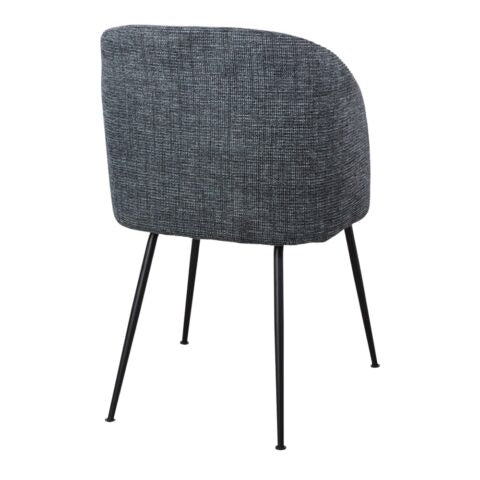 Chaise tapissée style contemporain, idéale pour brasseries et restaurants. Conçue pour un usage professionnel en intérieur.