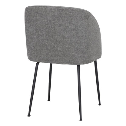 Chaise tapissée style contemporain, idéale pour brasseries et restaurants. Conçue pour un usage professionnel en intérieur.