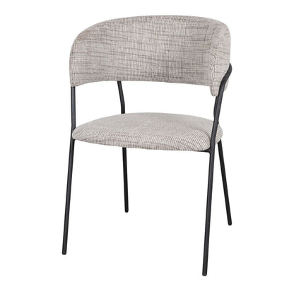 Chaise tapissée style contemporain, idéale pour brasseries et restaurants. Conçue pour un usage professionnel en intérieur.