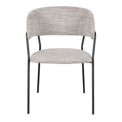 Chaise tapissée style contemporain, idéale pour brasseries et restaurants. Conçue pour un usage professionnel en intérieur.