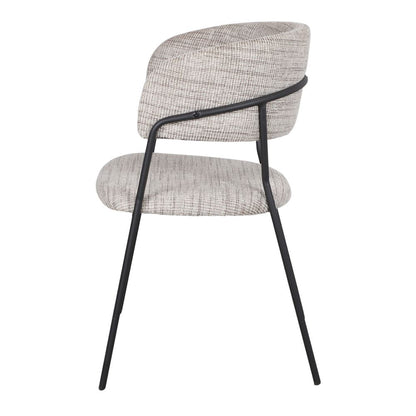 Chaise tapissée style contemporain, idéale pour brasseries et restaurants. Conçue pour un usage professionnel en intérieur.