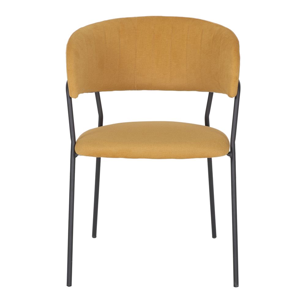 Chaise tapissée style contemporain, idéale pour brasseries et restaurants. Conçue pour un usage professionnel en intérieur.