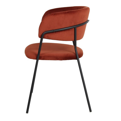Chaise tapissée style contemporain, idéale pour brasseries et restaurants. Conçue pour un usage professionnel en intérieur.