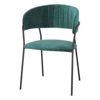 Chaise tapissée style contemporain, idéale pour brasseries et restaurants. Conçue pour un usage professionnel en intérieur.