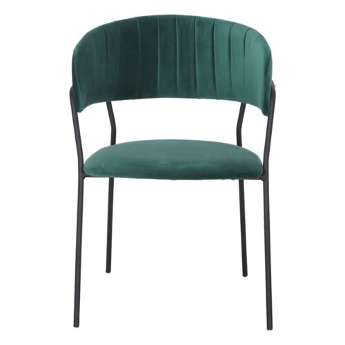 Chaise tapissée style contemporain, idéale pour brasseries et restaurants. Conçue pour un usage professionnel en intérieur.