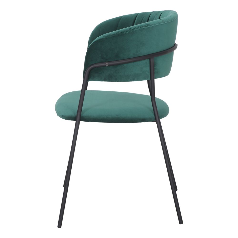 Chaise tapissée style contemporain, idéale pour brasseries et restaurants. Conçue pour un usage professionnel en intérieur.