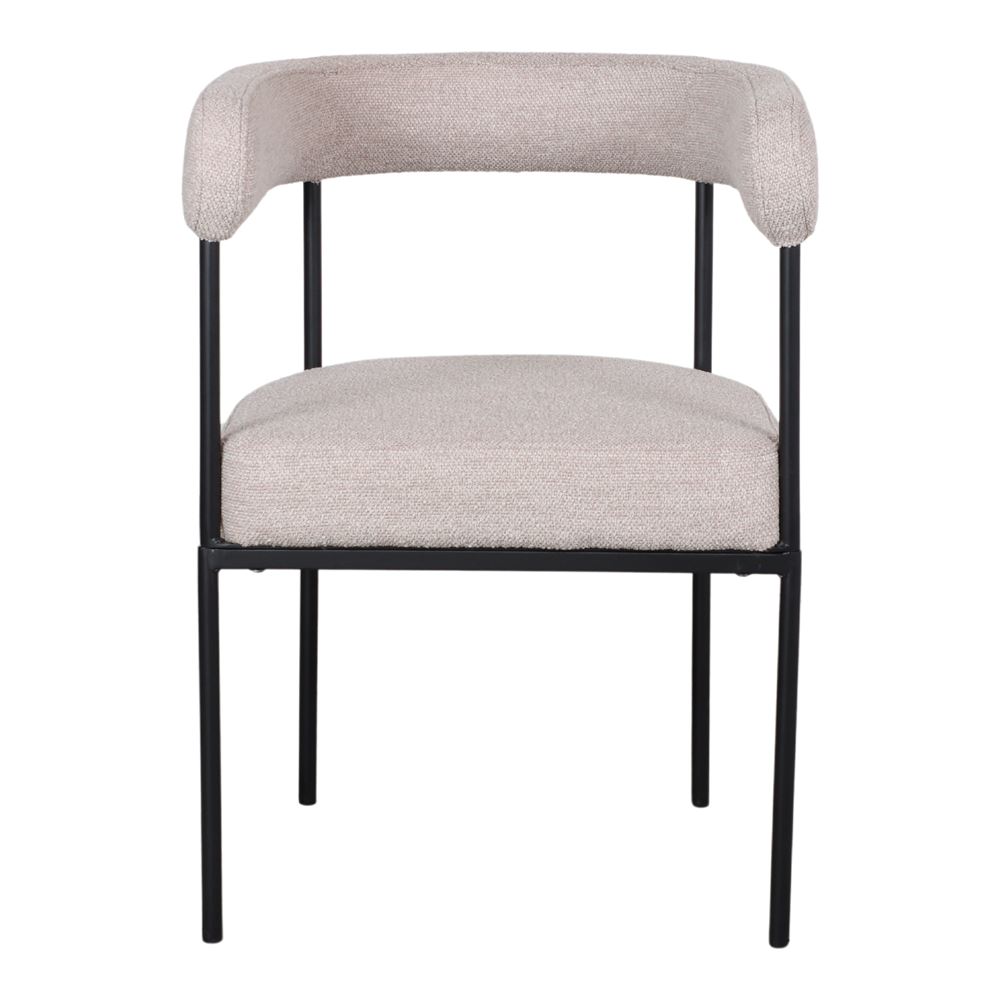 Chaise tapissée style contemporain, idéale pour brasseries et restaurants. Conçue pour un usage professionnel en intérieur.
