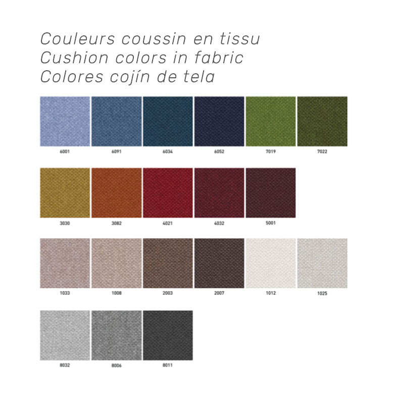Couleurs disponibles pour la chaise de restaurant EPICA - mobilier intérieur RestooTab
