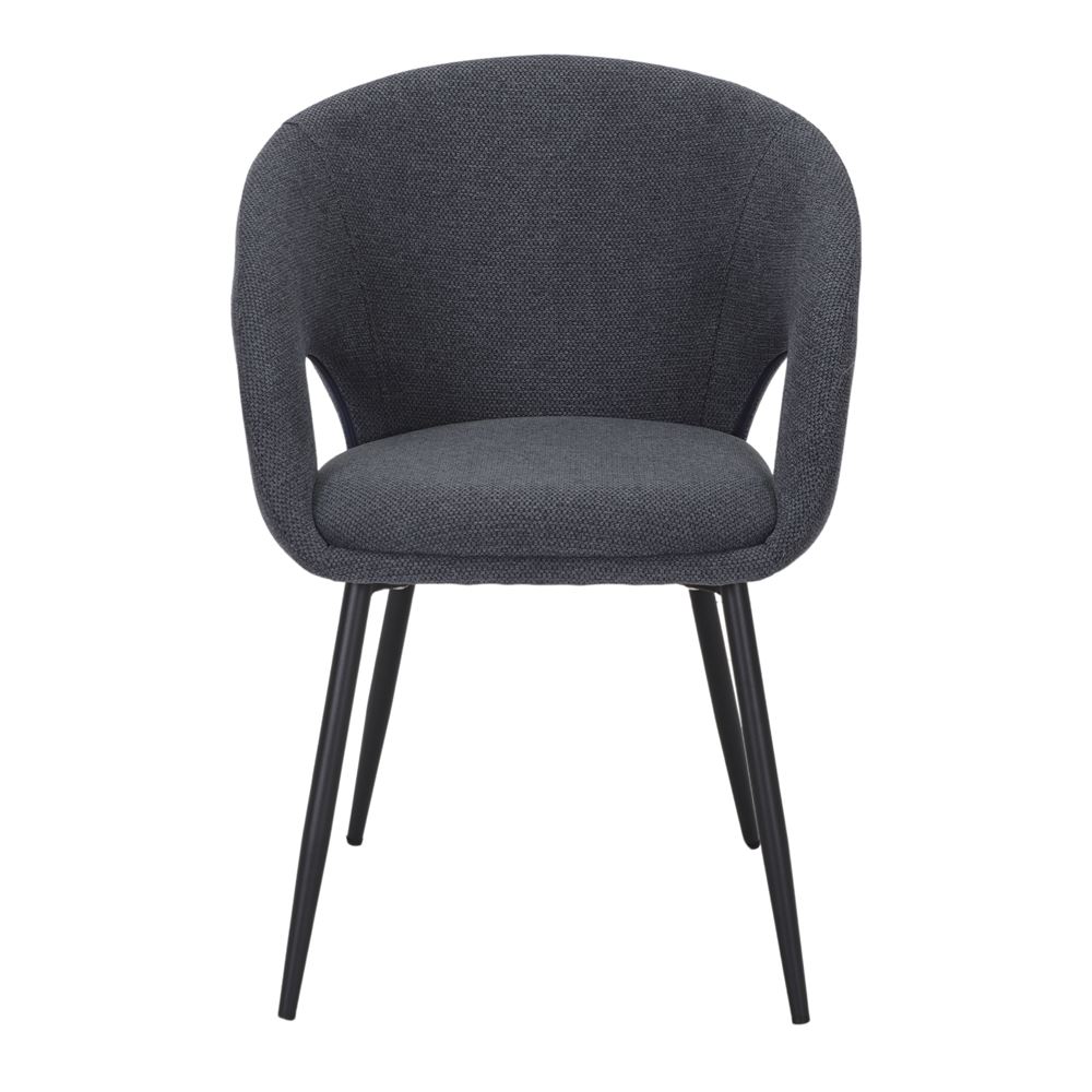 Chaise tapissée style contemporain, idéale pour brasseries et restaurants. Conçue pour un usage professionnel en intérieur.