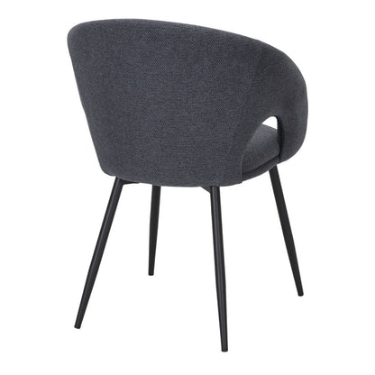 Chaise tapissée style contemporain, idéale pour brasseries et restaurants. Conçue pour un usage professionnel en intérieur.