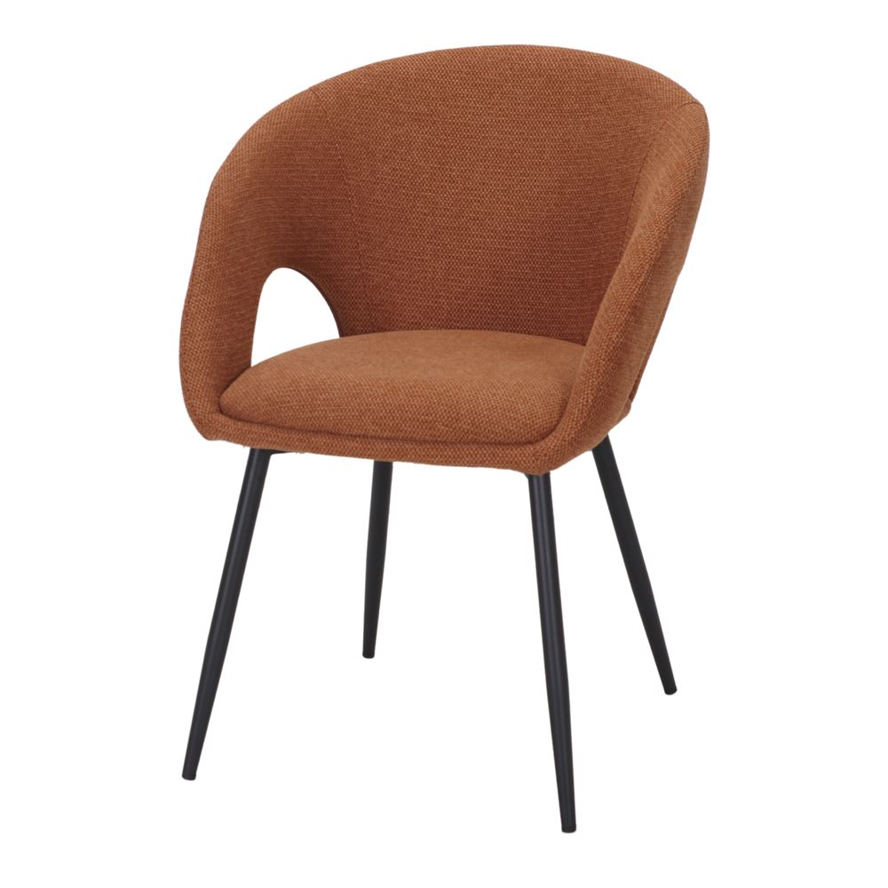 Chaise tapissée style contemporain, idéale pour brasseries et restaurants. Conçue pour un usage professionnel en intérieur.