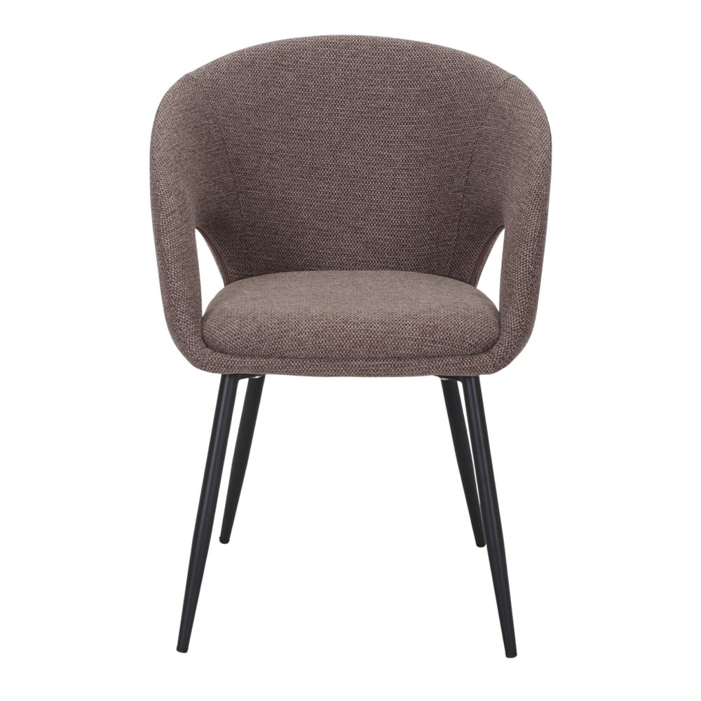 Chaise tapissée style contemporain, idéale pour brasseries et restaurants. Conçue pour un usage professionnel en intérieur.