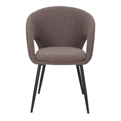 Chaise tapissée style contemporain, idéale pour brasseries et restaurants. Conçue pour un usage professionnel en intérieur.