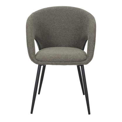 Chaise tapissée style contemporain, idéale pour brasseries et restaurants. Conçue pour un usage professionnel en intérieur.