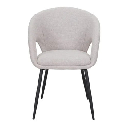Chaise tapissée style contemporain, idéale pour brasseries et restaurants. Conçue pour un usage professionnel en intérieur.