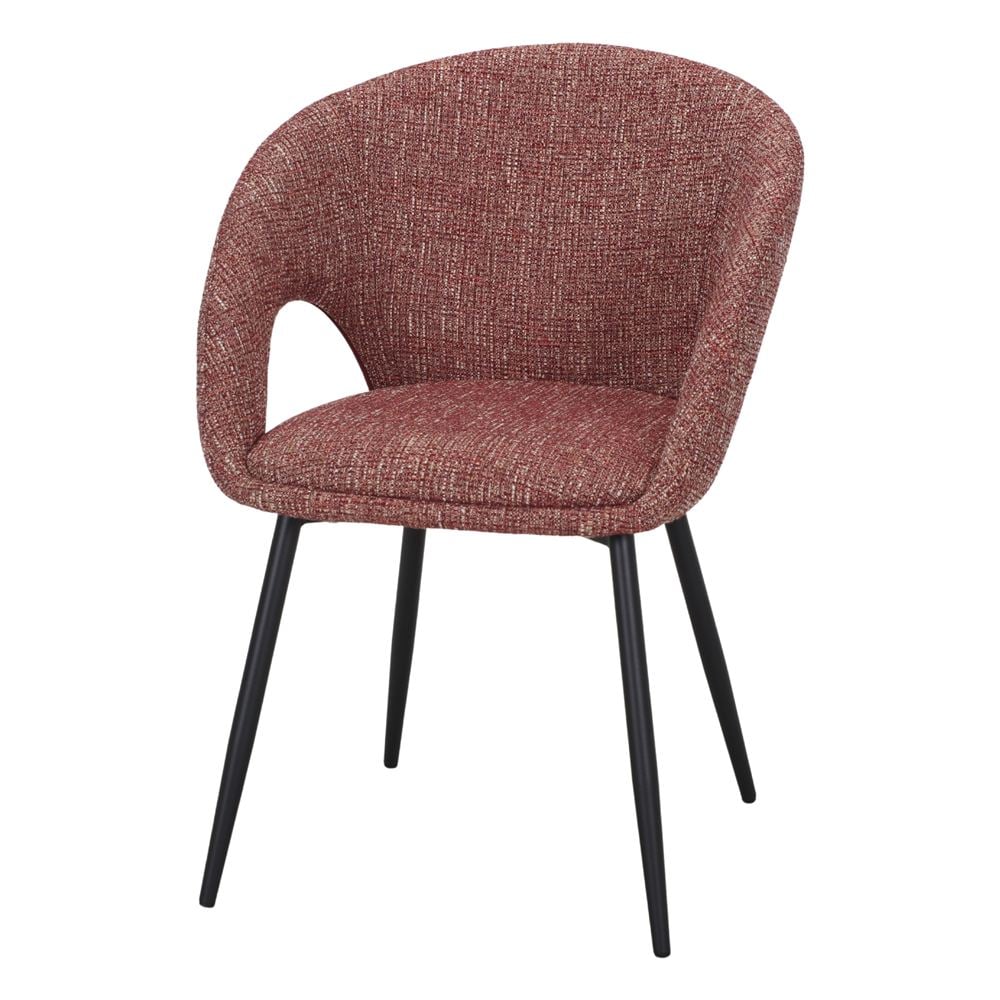 Chaise tapissée style contemporain, idéale pour brasseries et restaurants. Conçue pour un usage professionnel en intérieur.