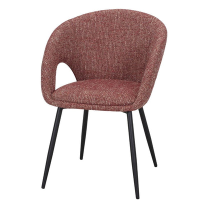 Chaise tapissée style contemporain, idéale pour brasseries et restaurants. Conçue pour un usage professionnel en intérieur.