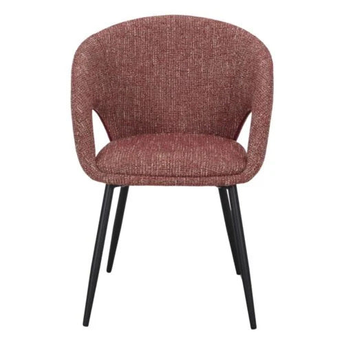 Chaise tapissée style contemporain, idéale pour brasseries et restaurants. Conçue pour un usage professionnel en intérieur.