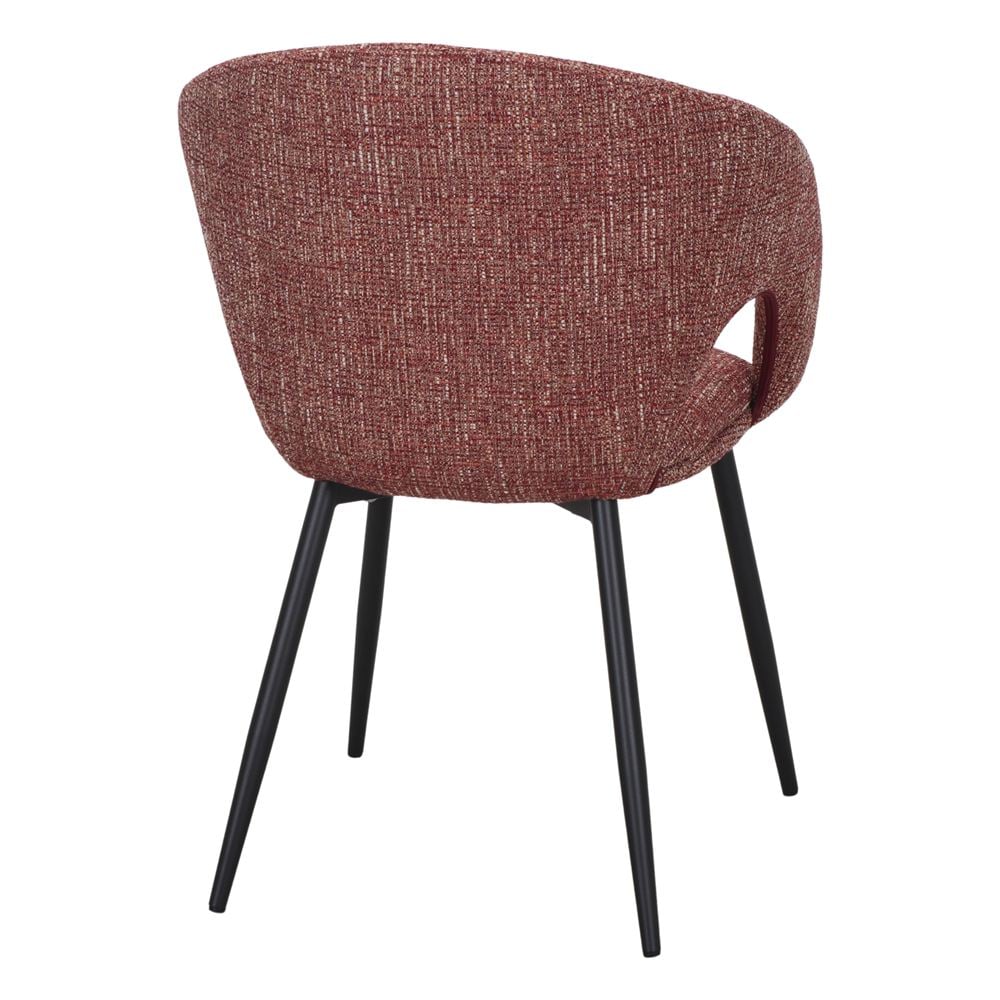Chaise tapissée style contemporain, idéale pour brasseries et restaurants. Conçue pour un usage professionnel en intérieur.