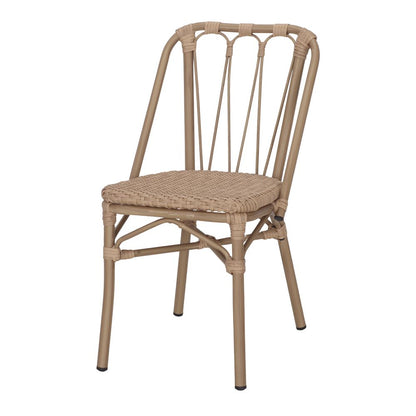 Chaise tapissée style contemporain, idéale pour brasseries et restaurants. Conçue pour un usage professionnel en intérieur.