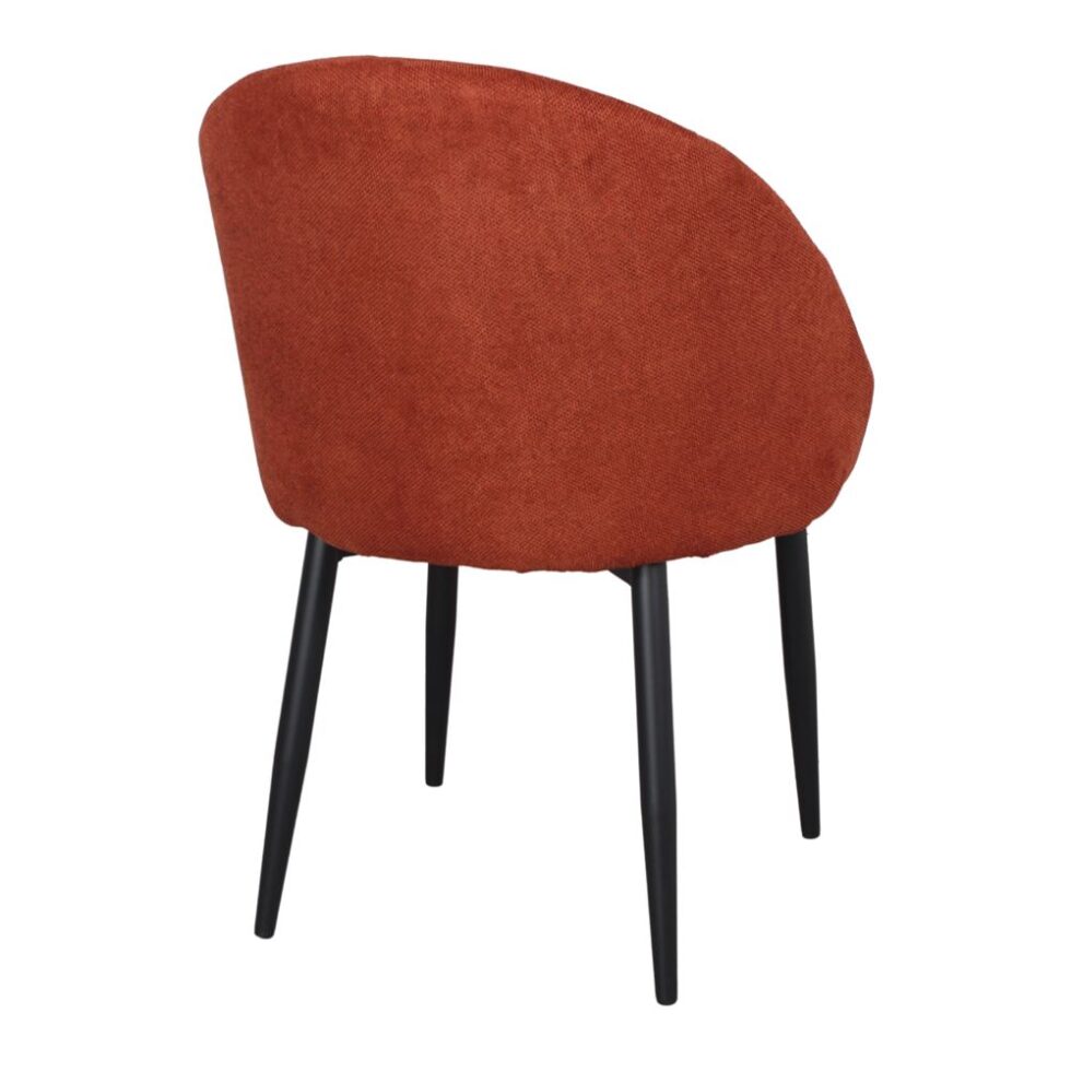 Chaise tapissée style contemporain, idéale pour brasseries et restaurants. Conçue pour un usage professionnel en intérieur.