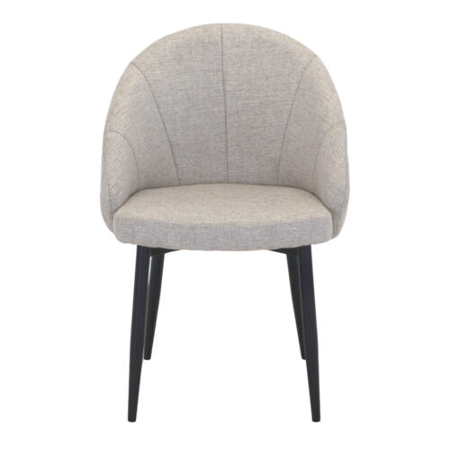 Chaise tapissée style contemporain, idéale pour brasseries et restaurants. Conçue pour un usage professionnel en intérieur.
