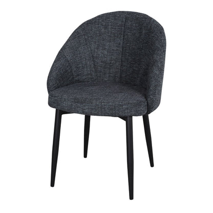 Chaise tapissée style contemporain, idéale pour brasseries et restaurants. Conçue pour un usage professionnel en intérieur.