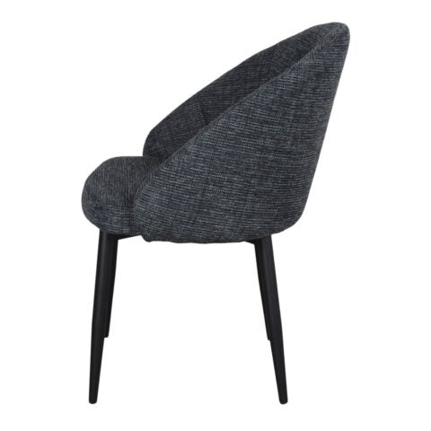 Chaise tapissée style contemporain, idéale pour brasseries et restaurants. Conçue pour un usage professionnel en intérieur.