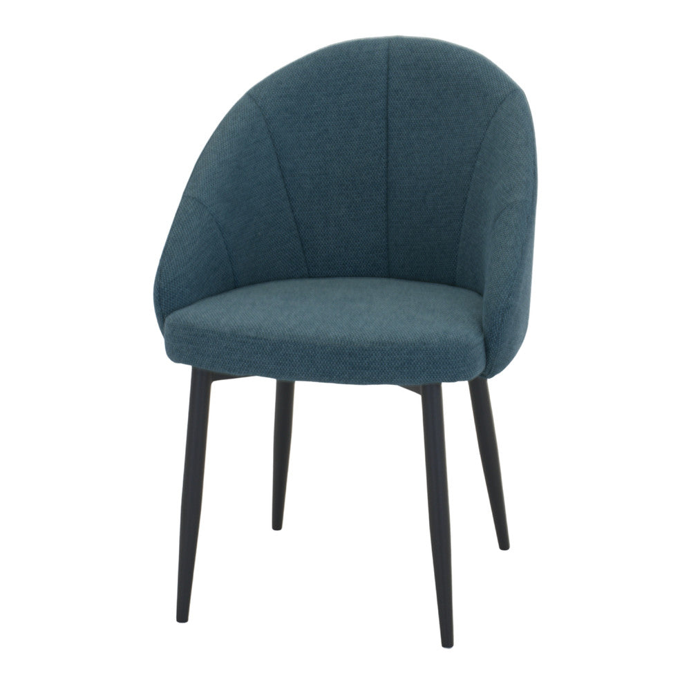Chaise tapissée style contemporain, idéale pour brasseries et restaurants. Conçue pour un usage professionnel en intérieur.