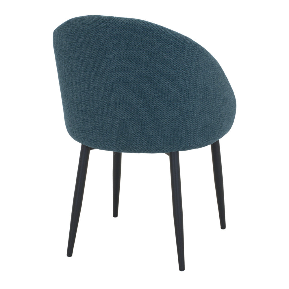 Chaise tapissée style contemporain, idéale pour brasseries et restaurants. Conçue pour un usage professionnel en intérieur.