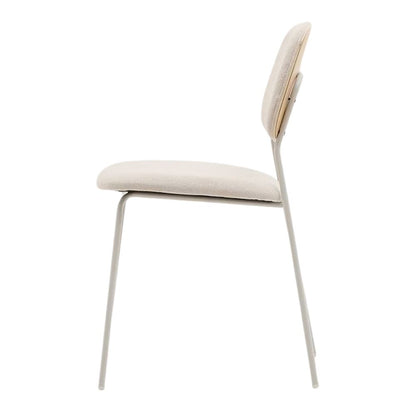 Chaise tapissée style contemporain, idéale pour brasseries et restaurants. Conçue pour un usage professionnel en intérieur.
