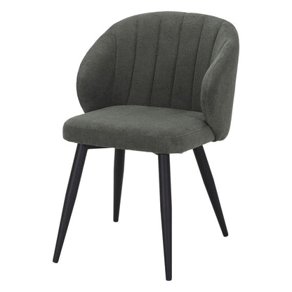 Chaise tapissée style contemporain, idéale pour brasseries et restaurants. Conçue pour un usage professionnel en intérieur.
