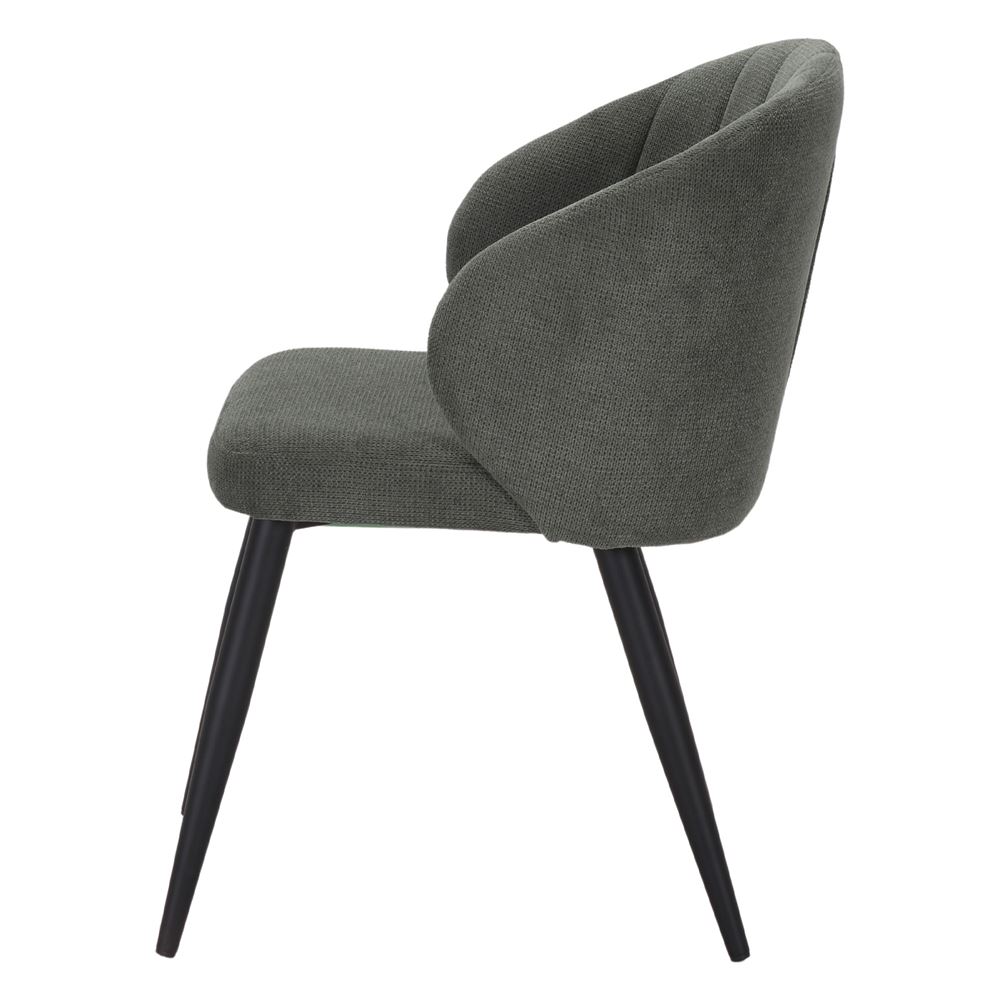 Chaise tapissée style contemporain, idéale pour brasseries et restaurants. Conçue pour un usage professionnel en intérieur.