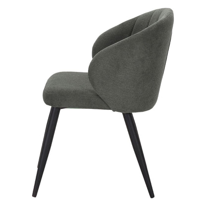 Chaise tapissée style contemporain, idéale pour brasseries et restaurants. Conçue pour un usage professionnel en intérieur.