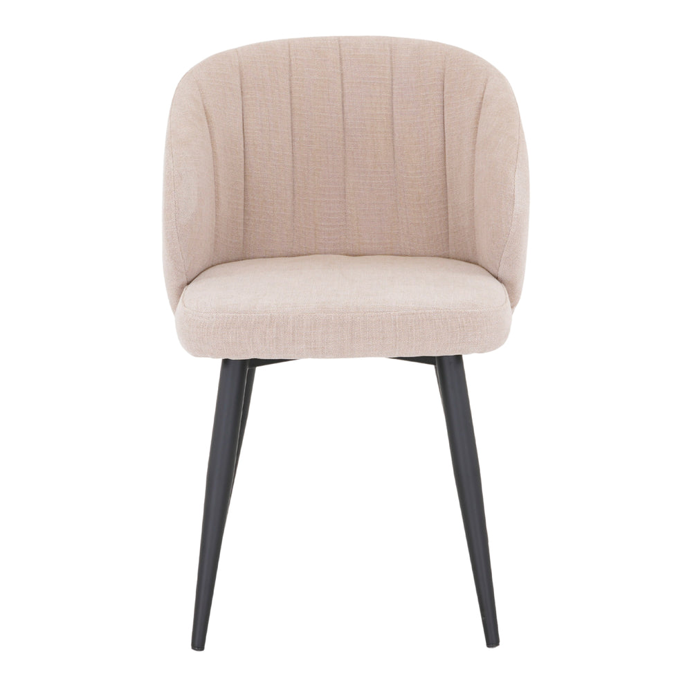 Chaise tapissée style contemporain, idéale pour brasseries et restaurants. Conçue pour un usage professionnel en intérieur.