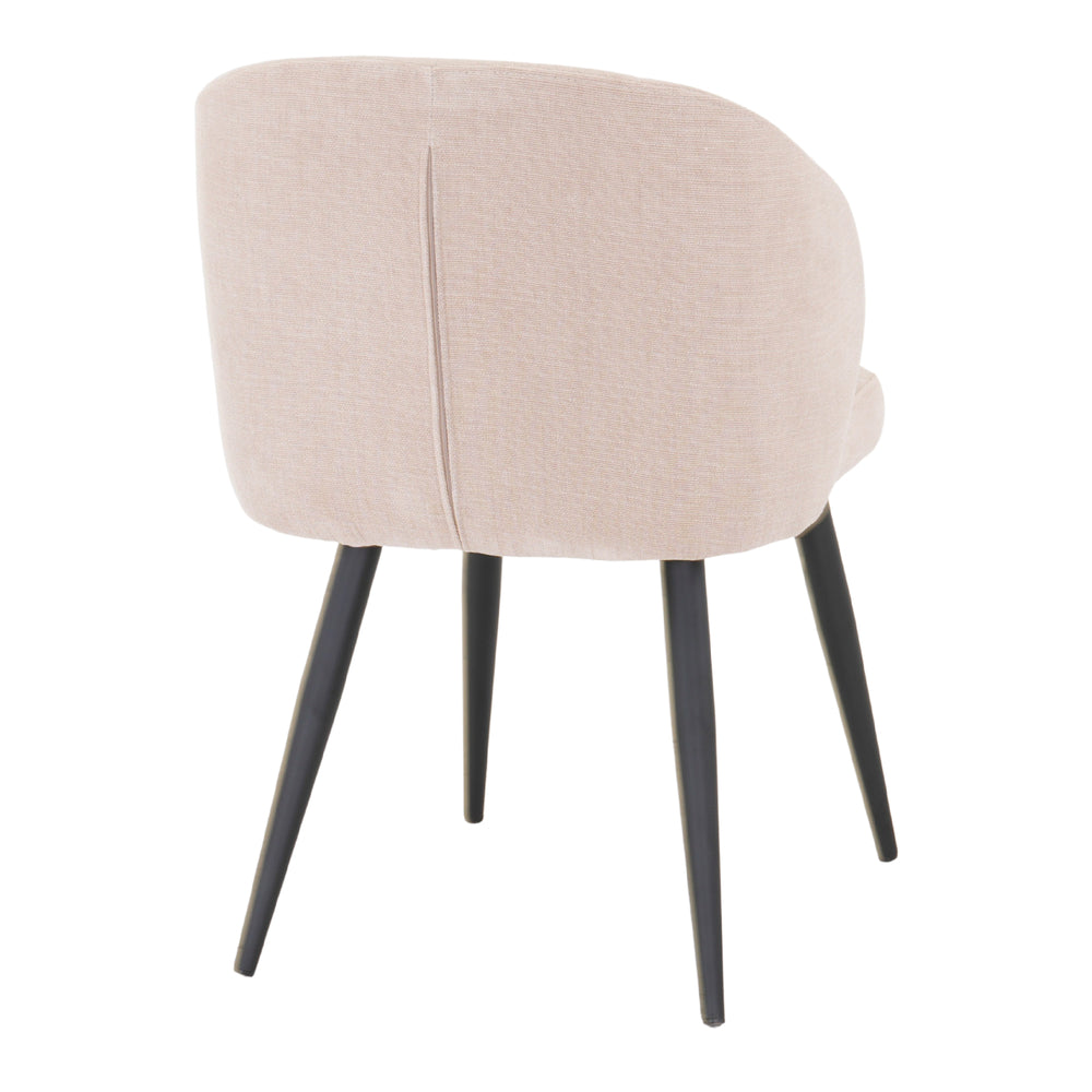 Chaise tapissée style contemporain, idéale pour brasseries et restaurants. Conçue pour un usage professionnel en intérieur.