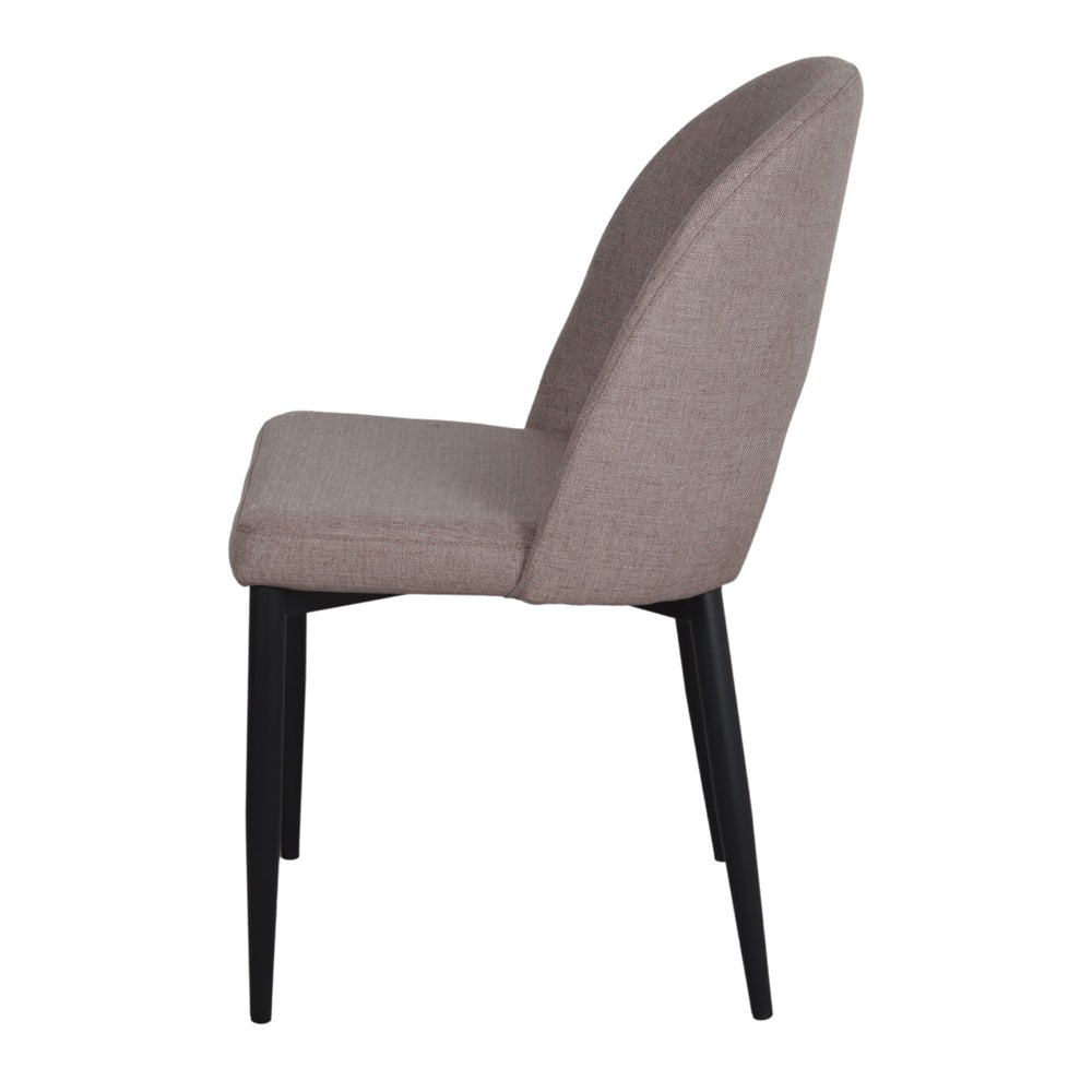 Chaise tapissée style contemporain, idéale pour brasseries et restaurants. Conçue pour un usage professionnel en intérieur.