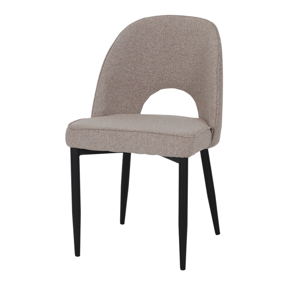 Chaise tapissée style contemporain, idéale pour brasseries et restaurants. Conçue pour un usage professionnel en intérieur.