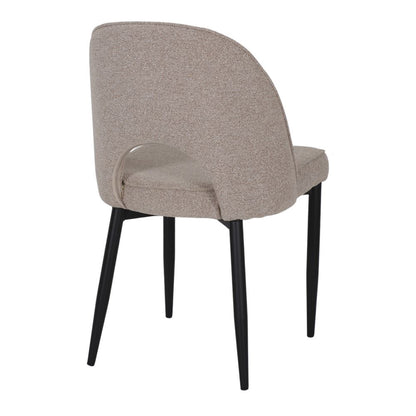 Chaise tapissée style contemporain, idéale pour brasseries et restaurants. Conçue pour un usage professionnel en intérieur.