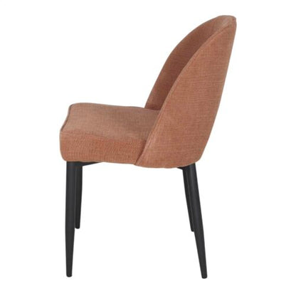 Chaise tapissée style contemporain, idéale pour brasseries et restaurants. Conçue pour un usage professionnel en intérieur.